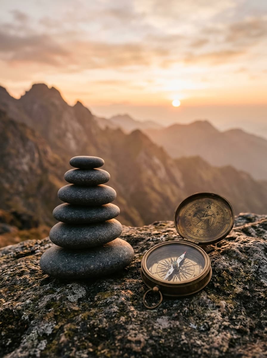Balanced stones and a compass — dynamic allocation